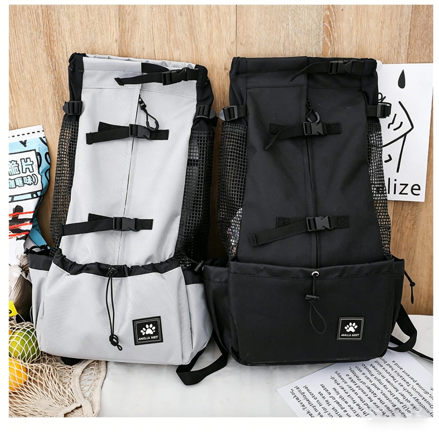 Strong Nylon Dog Carrier Backpack for Small Medium Dogs High Quality Breathable Cycling Backpack for Outdoor Travel Pet Supplies