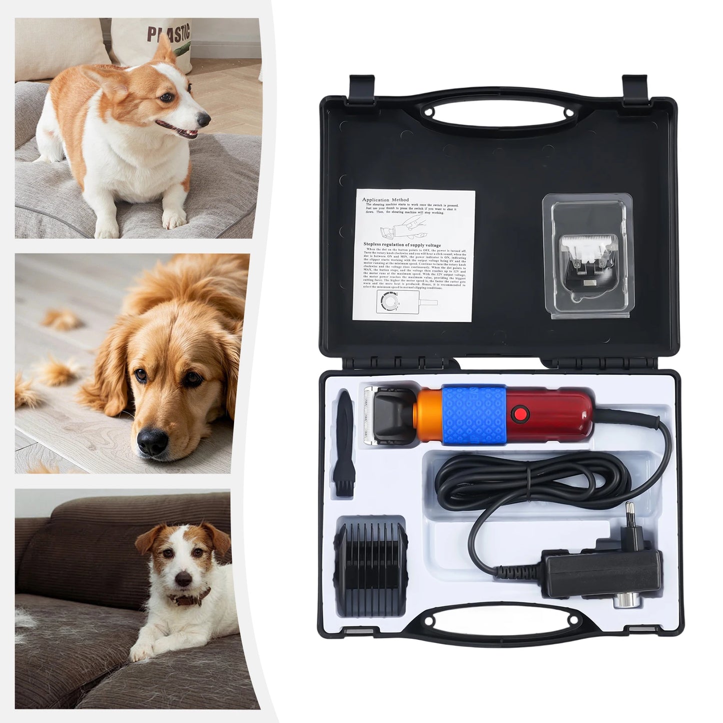 36W Electric Sheep Goat Shears Animal Grooming Shearing Clipper Farm Supply Sheep Goat Shears Pets Dogs Rabbit Shearing Shaver
